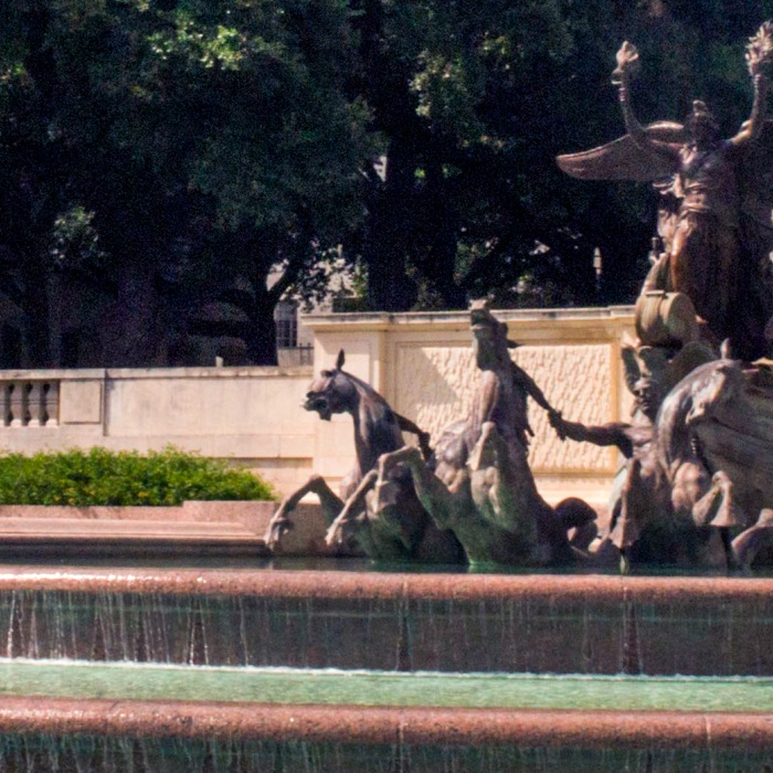 a view of the ut littlefield fountain
