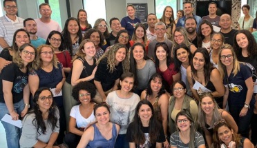 Brazilian english teachers pose for a photo 