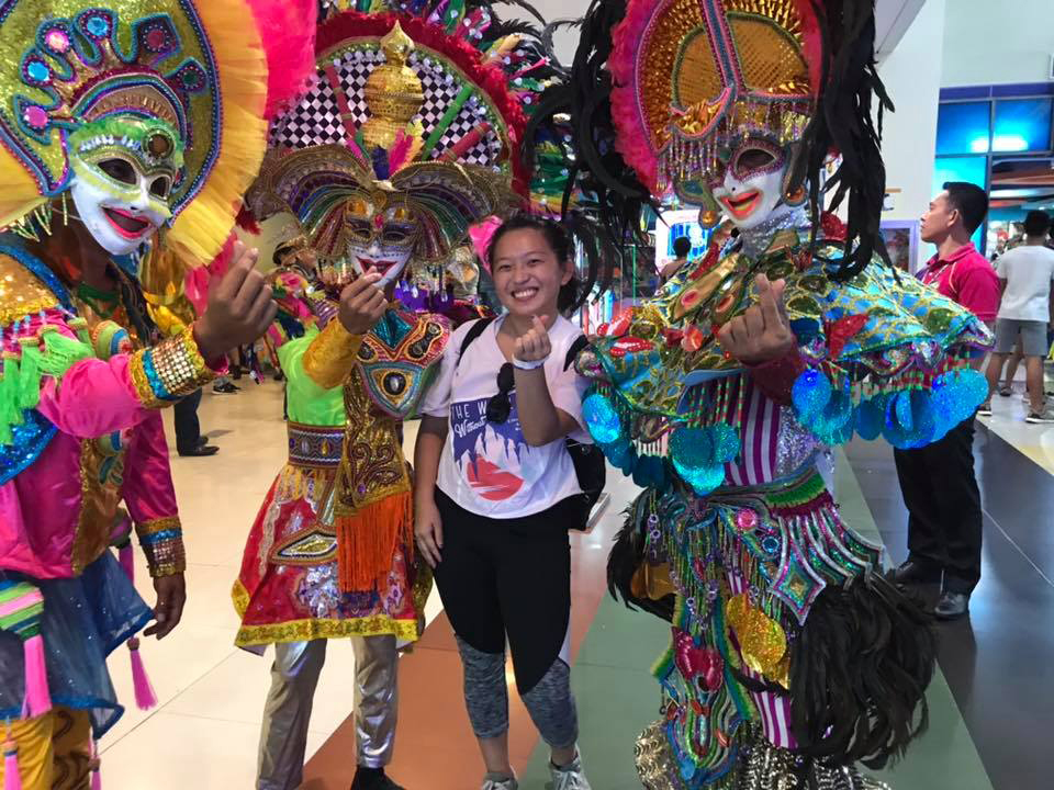 Stephanie Estrera at a Filipino festival