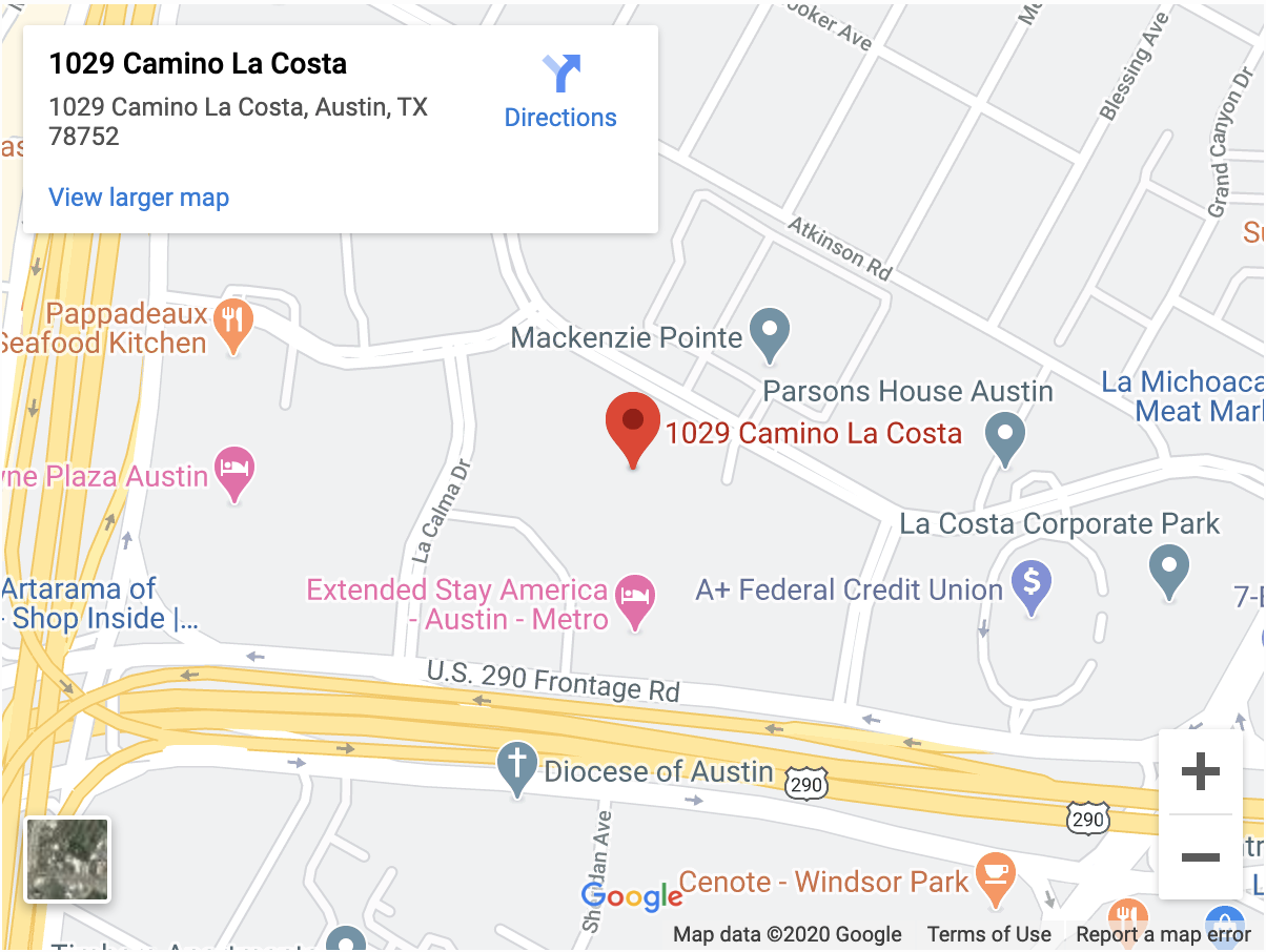 Screenshot of Google Map of the Social Security Office