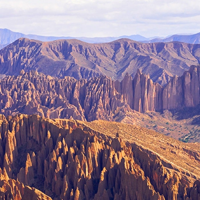 Bolivia mountains and rocky landscape