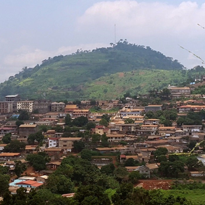 Houses in mountains of Cameroon 