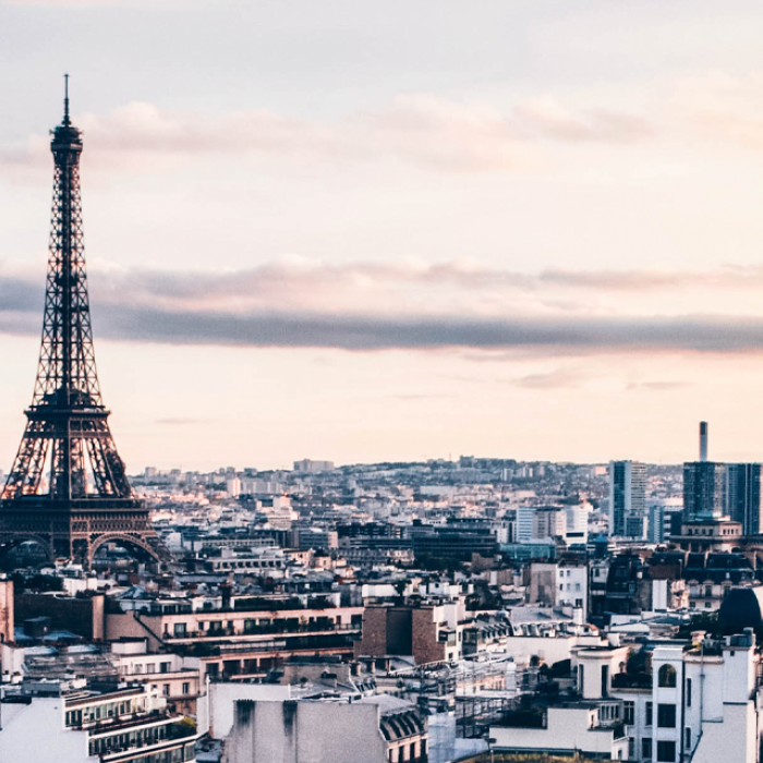 Eiffeltower and Paris urban landscape