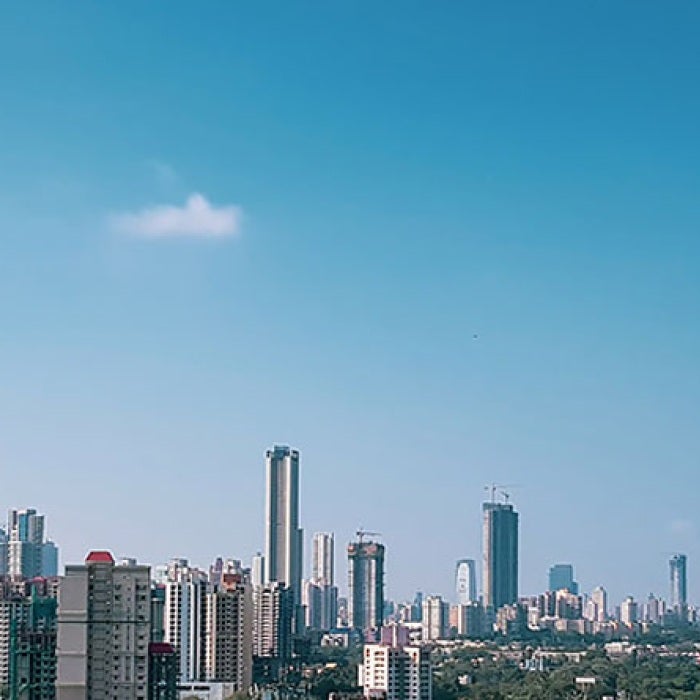 City skyline in India