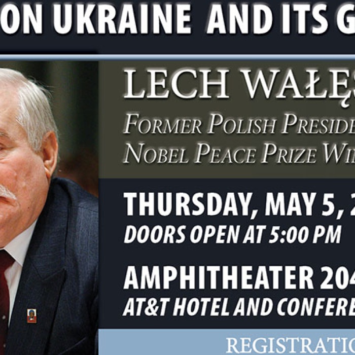 Lech Walesa UT event flyer May 5 2022