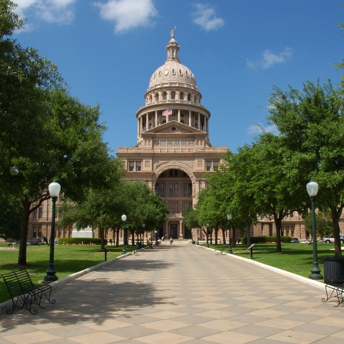 Texas state capitol building. 