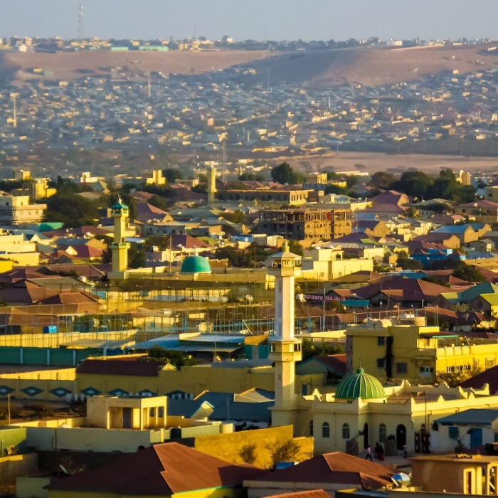 View of Hargeisa, the biggest city in Somalia