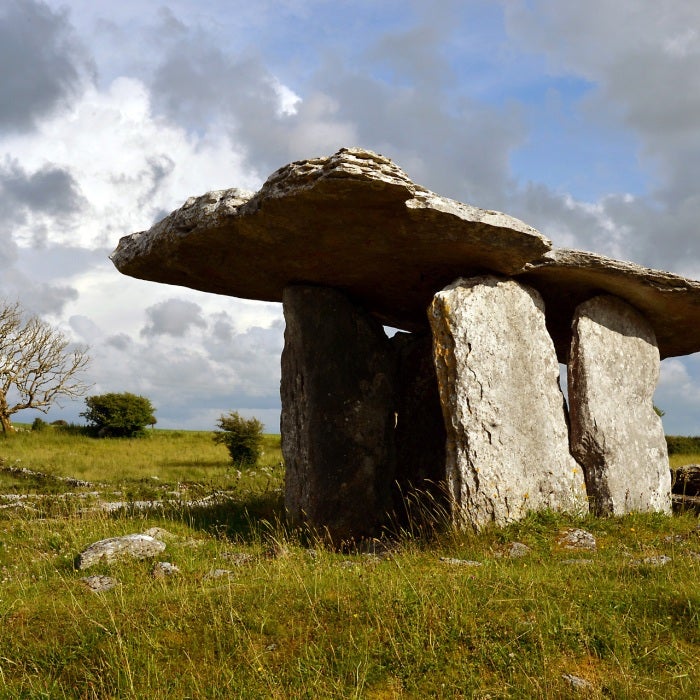 alt=photograph of megalithic stone taken by Professor Donna De Cesare in Ireland