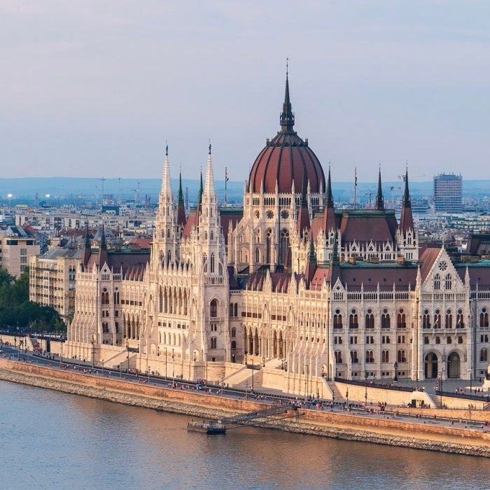 Budapest, Hungary as seen from across the river