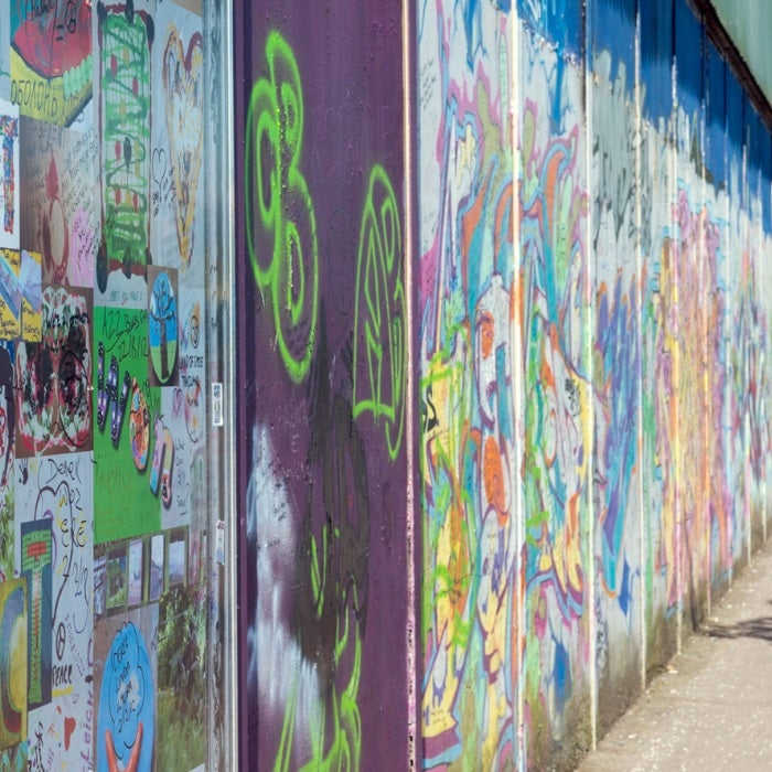 Peace wall in Belfast, Ireland