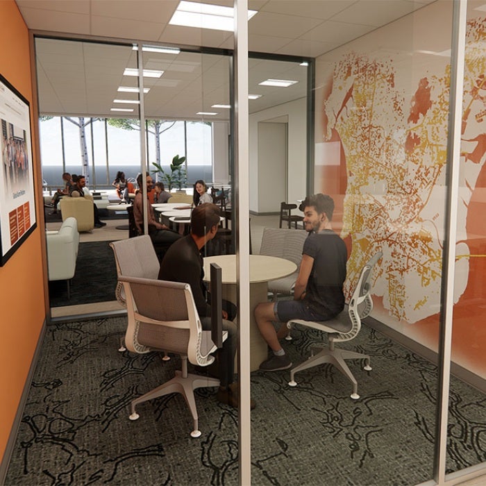 Rendering of advising spaces