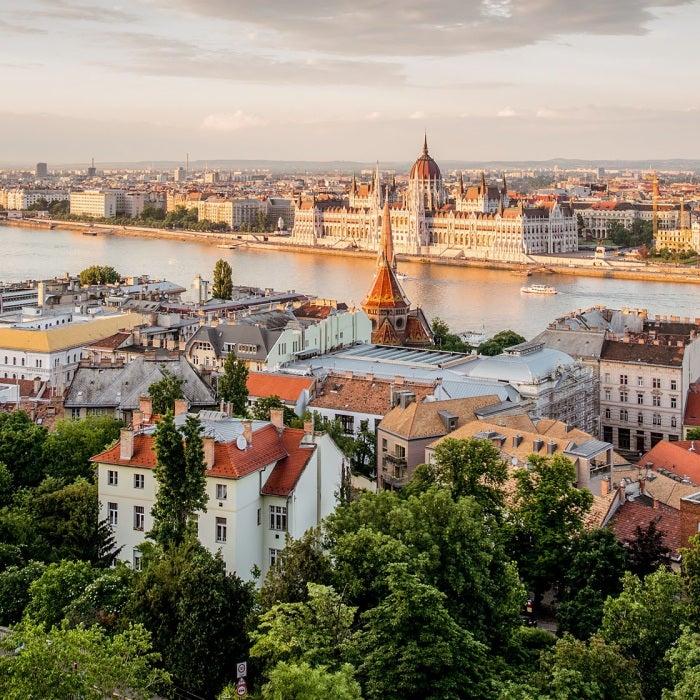 Hungary capital with river