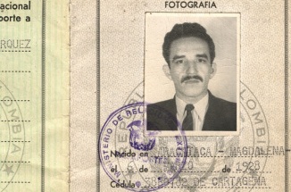 One of author Gabriel García Márquez's passports. Image courtesy of Harry Ransom Center.