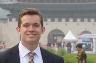 UT Student smiles for the camera while studying abroad in Seoul, South Korea 