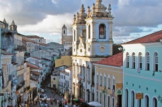 colorful buildings in brazil