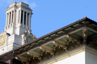 the UT tower viewed at an angle 