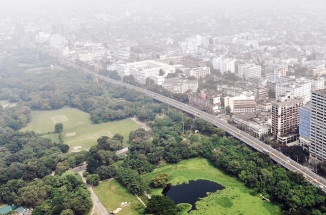 a view of kolkata, india