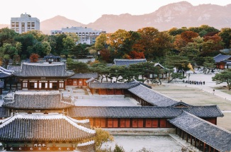 a view of temples in seoul, south korea