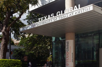the outside of the texas global building