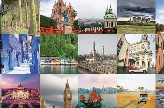 Collage of cities abroad