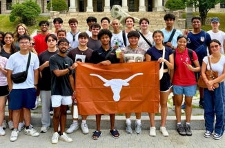 Launched in the 2024-25 academic year, Take the World by the Horns is a competitive program that allows incoming first-year students to spend their initial college semester abroad in one of four global cities: Seoul, South Korea; Panama City, Panama; Copenhagen, Denmark; or a new option in Stockholm, Sweden, added to the program in 2025.