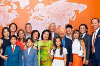 In April 2025, 50 years after Vo and his family immigrated to the United States from Vietnam, they gathered at Texas Global to celebrate the latest chapter of their continued commitment to the University and international education with the dedication of the Texas Global Vo Family Lobby. 