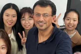 Students with professor