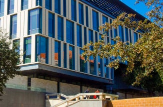 a view of the college of liberal arts building