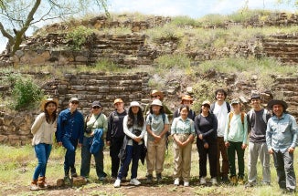 UT architecture students gather at a world heritage site in Mexico