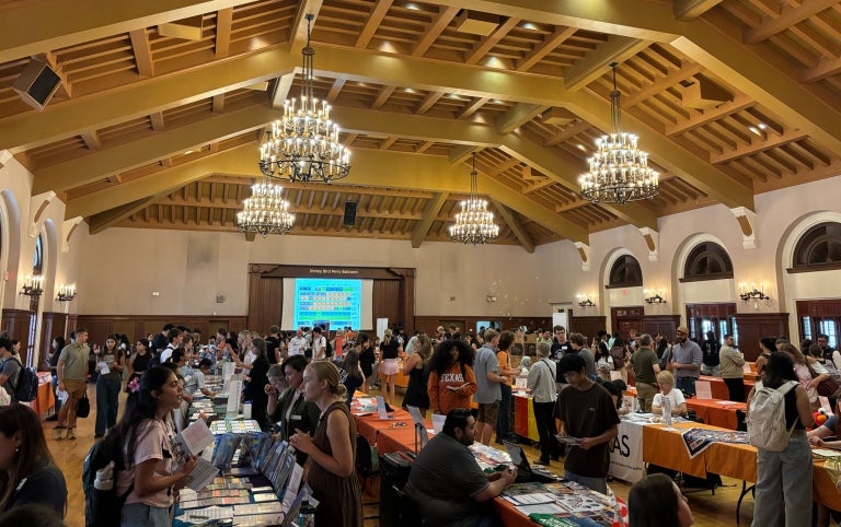 Education Abroad Fair with attendees