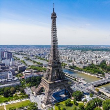 The Eiffel Tower stands proudly above the city in Paris, France