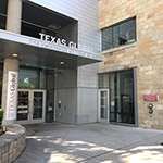 Texas Global building entrance from outside.