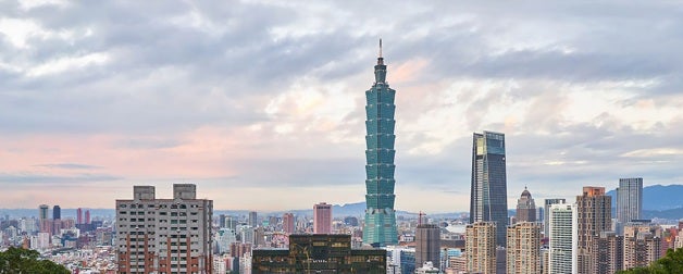 Skyline of Taipei City, Taiwan