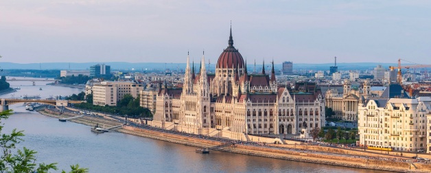 Budapest, Hungary as seen from across the river