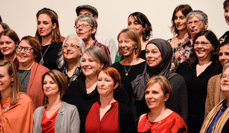 Group shot of instructors at UT's English Language Center