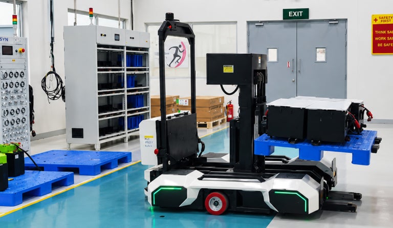 Autonomous forklift from Doozy Robotics