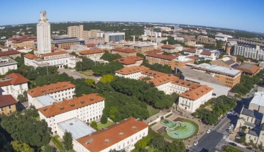 Aerial view of UT campus 
