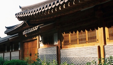 a view of a building in korea 