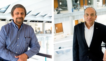 two petroleum engineering professors pose for a headshot