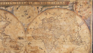 The Harry Ransom Center celebrated this spring the conservation of a rare 1648 World Map by Dutch cartographer Joan Blaeu. 