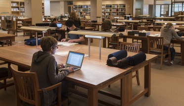 Scholars study in the Reading Room at the Harry Ransom Center