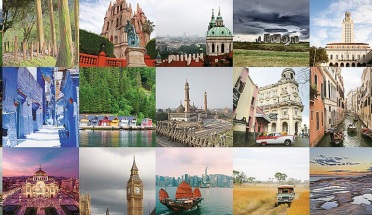 Collage of cities abroad