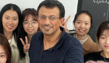 Students with professor