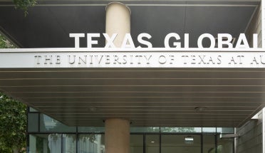 Entryway of Texas Global at 2400 Nueces Street in Austin, Texas
