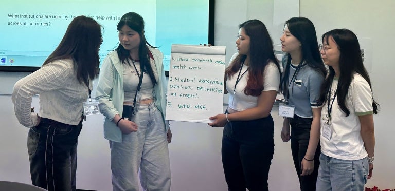 HK Students present to the class