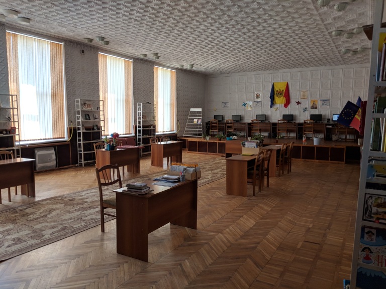 a view of a library in moldova