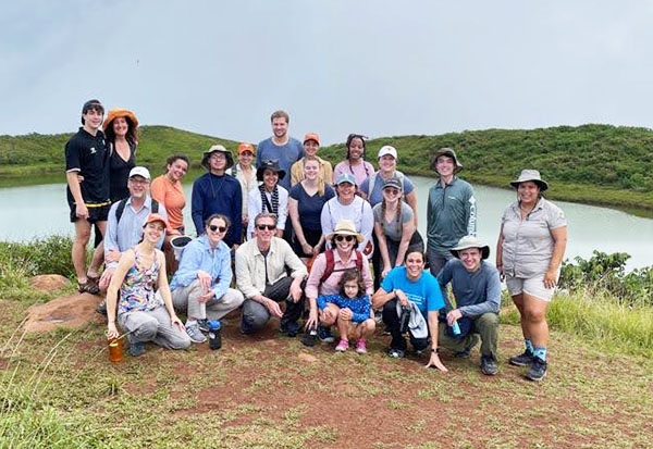 2022 cohort of the President's Award for Global Learning on location in the Galápagos Islands, Ecuador
