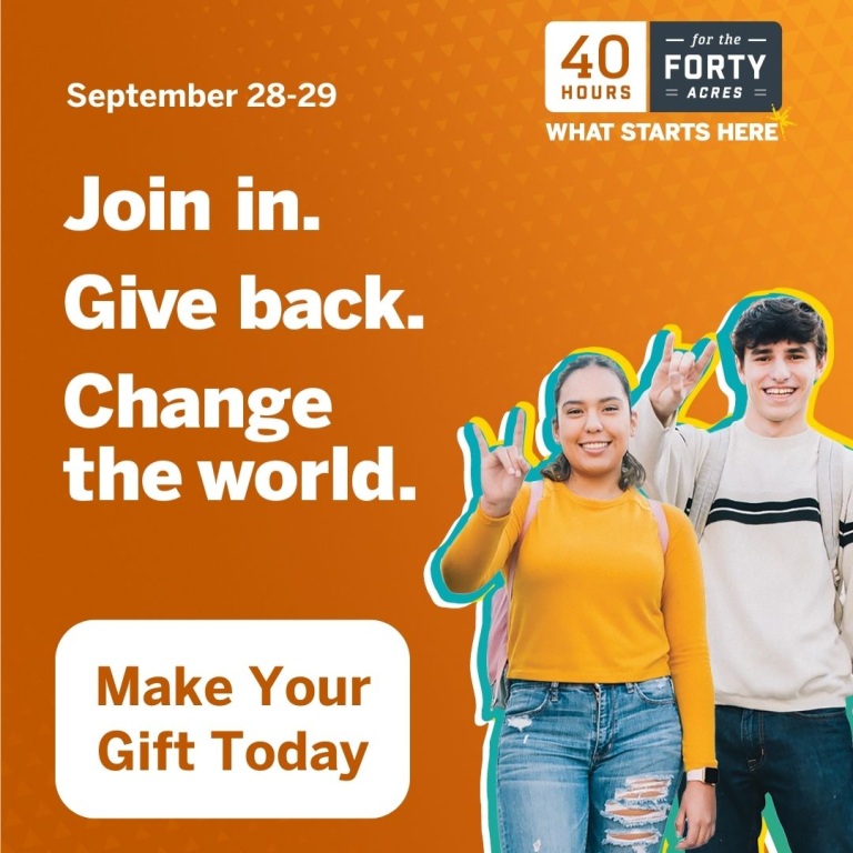 Join in, Give back, Change the world. Make your gift to 40 for Forty Today!