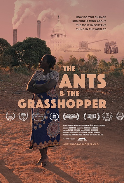 Film poster of LBJ climate change documentary "The Ants & the Grasshopper"