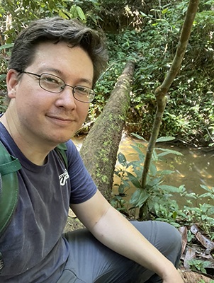 UT Ph.D. scholar Barrett Hamp studies in the Peruvian jungle